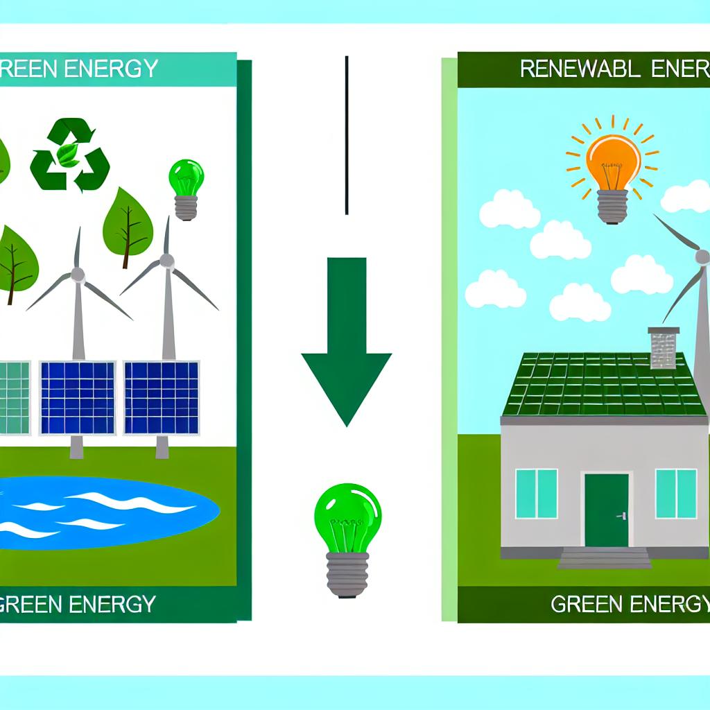 Vad är skillnaden mellan grön energi och förnybar energi?